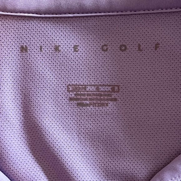 Nike Golf Polo Shirt - Lilac Purple Short Sleeve - Picture 3 of 5